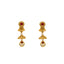22K Yellow Gold Antique Choker Necklace Set w/ Ruby & CZ (42.6gm)