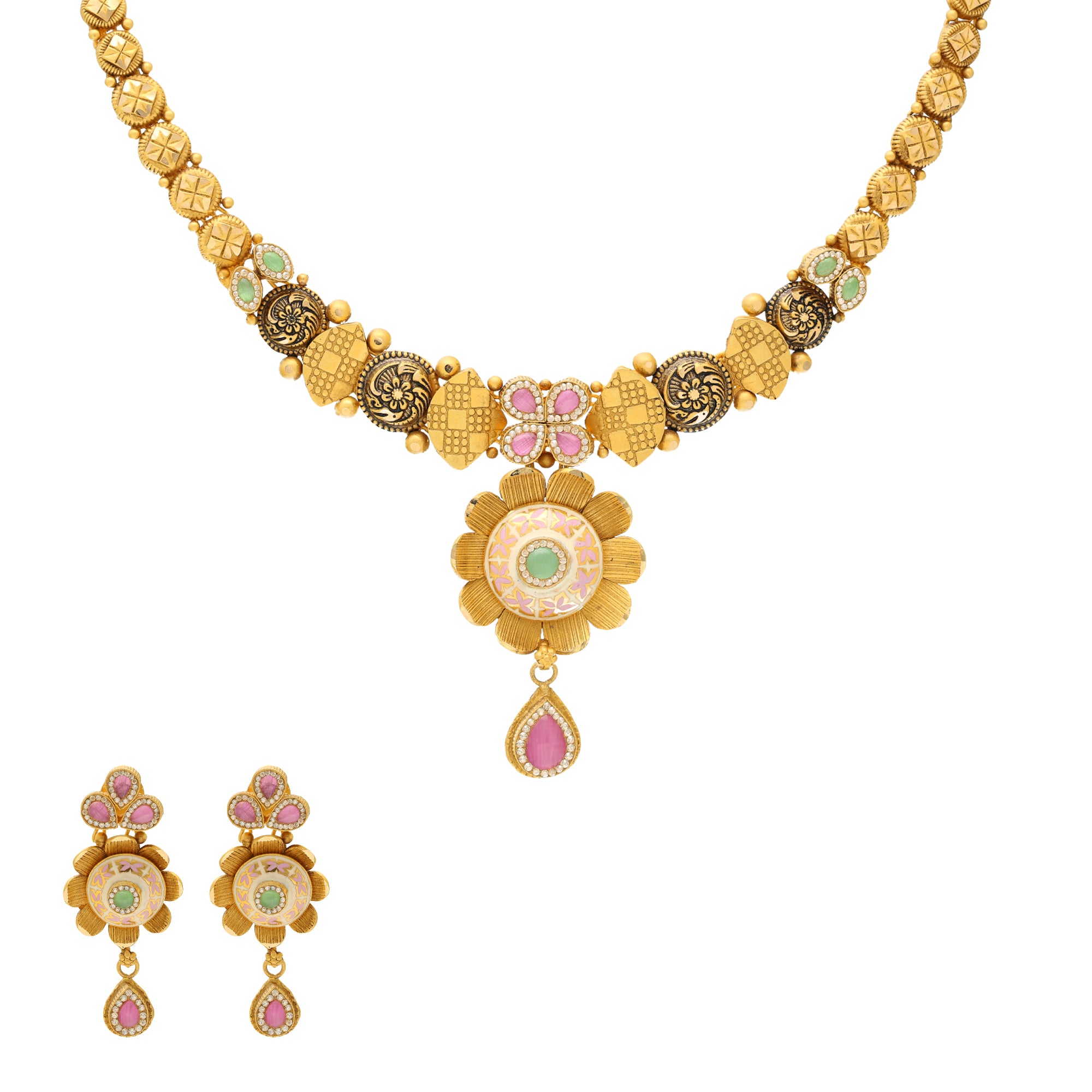 Antique necklace set gold 2025