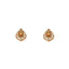 22K Multi-Tone Gold Floral Jewelry Set (24.6gm)