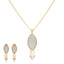 22K Multi-Tone Gold Pendant Set (10.3gm)