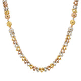 22K Multi-Tone Gold Beaded Jewelry Set (51.6gm) | 


Elevate your style with Virani Jewelers' gilded marvel – a 22k multi tone gold necklace and ea...