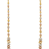 22K Multi-Tone Gold Beaded Jewelry Set (51.6gm) | 


Elevate your style with Virani Jewelers' gilded marvel – a 22k multi tone gold necklace and ea...