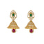 22K Yellow Gold , Emerald, Ruby, & CZ Jewelry Set (96.6gm)