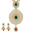 22K Yellow Gold , Emerald, Ruby, & CZ Jewelry Set (96.6gm)