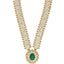 22K Yellow Gold , Emerald, Ruby, & CZ Jewelry Set (96.6gm)