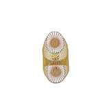 22K Multi-Tone Gold Shield Ring (4.6gm) | 


Indulge in timeless opulence with our 22k gold ring collection. Crafted by Virani Jewelers, th...