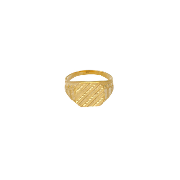 22K Yellow Gold Ring (7gm) | 


Immerse yourself in the mystique of this 22k gold ring by Virani Jewelers.   Crafted with meti...