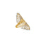 22K Multi-Tone Gold Shield Ring (4.4gm)