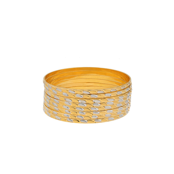 22K Yellow & White Gold Bangle Set of 8 (83.1gm) | 


Virani Jewelers invites you to adorn your wrist with the purest form of elegance – this set of...