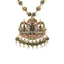 22K Antique Gold, Emerald, Ruby, & Pearl Temple Jewelry Set (106.3gm)