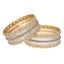 22K Rose & White Gold Bangle Set of 2 (126.5gm)