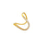 22K Yellow Gold & CZ U-Shaped Ring (4.5 grams)