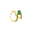 22K Yellow Gold & Emerald Ring (3.1 grams)