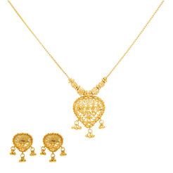 22K Yellow Gold Necklace Set (16gm)