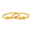 22K Yellow Gold Adjustable Bangle Set of 2 (71.4gm)