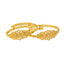 22K Yellow Gold Adjustable Bangle Set of 2 (54.8gm)