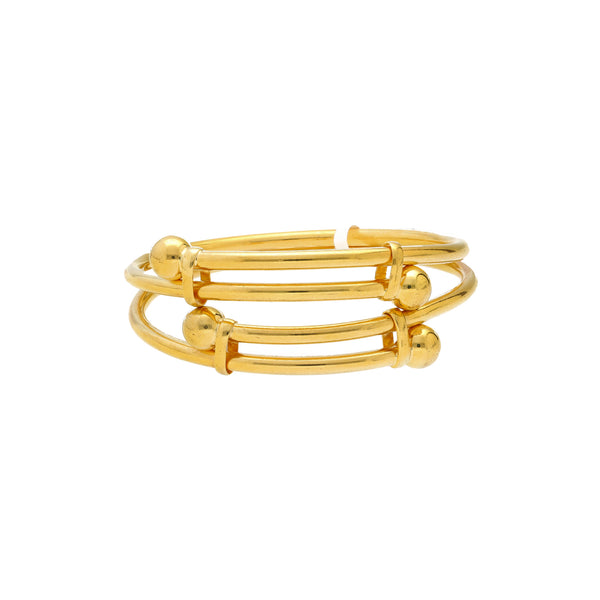 22K Yellow Gold Kids Bangle Set of 2 (15.9gm) | 
Wrap your child's wrists in the essence of Indian tradition with these 22k yellow gold bangles b...