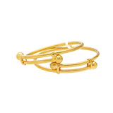 22K Yellow Gold Kids Bangle Set of 2 (15.9gm) | 
Wrap your child's wrists in the essence of Indian tradition with these 22k yellow gold bangles b...
