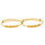 22K Yellow Gold Adjustable Bangle Set of 2 (58.7gm)