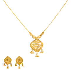 22K Yellow Gold Necklace Set (15.8gm)