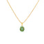 22K Yellow Gold & Emerald Pendant Set (11.2gm)