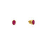 22K Yellow Gold & Ruby Oval Pendant Set (9.3gm)