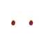 22K Yellow Gold & Ruby Teardrop Pendant Set (7.9gm)