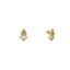 22K Yellow Gold & CZ Art Deco Pendant Set (7.6gm)