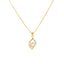 22K Yellow Gold & CZ Fancy Pendant Set (7gm)