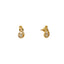 22K Yellow Gold & CZ Fancy Pendant Set (9gm)