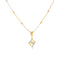 22K Yellow Gold & CZ Fancy Pendant Set (7.6gm)