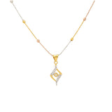 22K Yellow Gold & CZ Fancy Pendant Set (7.6gm) | 


Revel in feminine elegance with this darling pendant necklace and earring set crafted in 22k g...