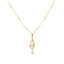22K Yellow Gold & CZ Fancy Pendant Set (9.2gm)