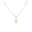22K Yellow Gold & CZ Fancy Pendant Set (7.6gm)