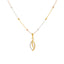 22K Yellow Gold & CZ Fancy Pendant Set (5.4gm)