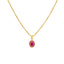 22K Yellow Gold & Ruby Pendant Set (13.2gm)