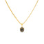 22K Yellow Gold & Sapphire Pendant Set (15gm)