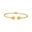 22K Yellow Gold Ball Bead Open Bangle (7.8gm)