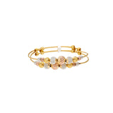 Kid's 22K Multi-Tone Gold Double Layer Beaded Bangle (7.3gm) | 


Virani Jewelers introduces you to ephemeral elegance with this lovely 22k gold beaded bangle f...