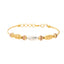 22K Multi-Tone Gold Beaded Bangle (12.6gm)