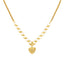 22K Yellow Gold Heart Necklace Set (15.8gm)