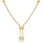 22K Yellow & White Gold Beaded Necklace Set (17.7gm)