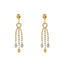 22K Yellow & White Gold Beaded Heart Necklace Set (22.2gm)