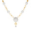 22K Yellow & White Gold Artisan Necklace Set (14gm)
