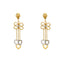 22K Yellow & White Gold Beaded Heart Necklace Set (15.7gm)