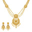 22K Yellow Gold Beaded Filigree Necklace Set (41.4gm)