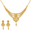 22K Yellow Gold Beaded Filigree Necklace Set (26.4gm)