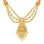 22K Yellow Gold Beaded Filigree Necklace Set (42.2gm)
