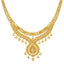 22K Yellow Gold Beaded Filigree Necklace Set (41.8gm)