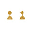22K Yellow Gold Beaded Filigree Necklace Set (40gm)